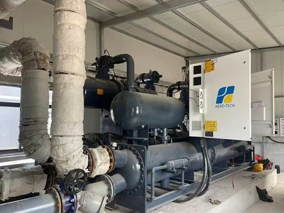 400P water-cooled flooded screw chiller installed for a 4-million-ton alumina production line in China